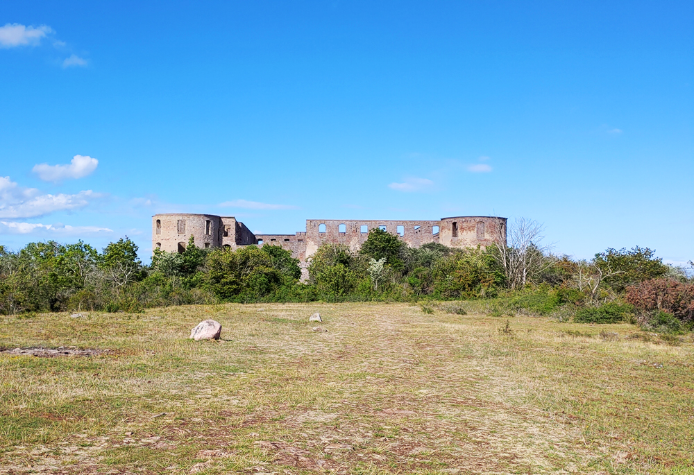 Foto över Borgholms slott på Öland